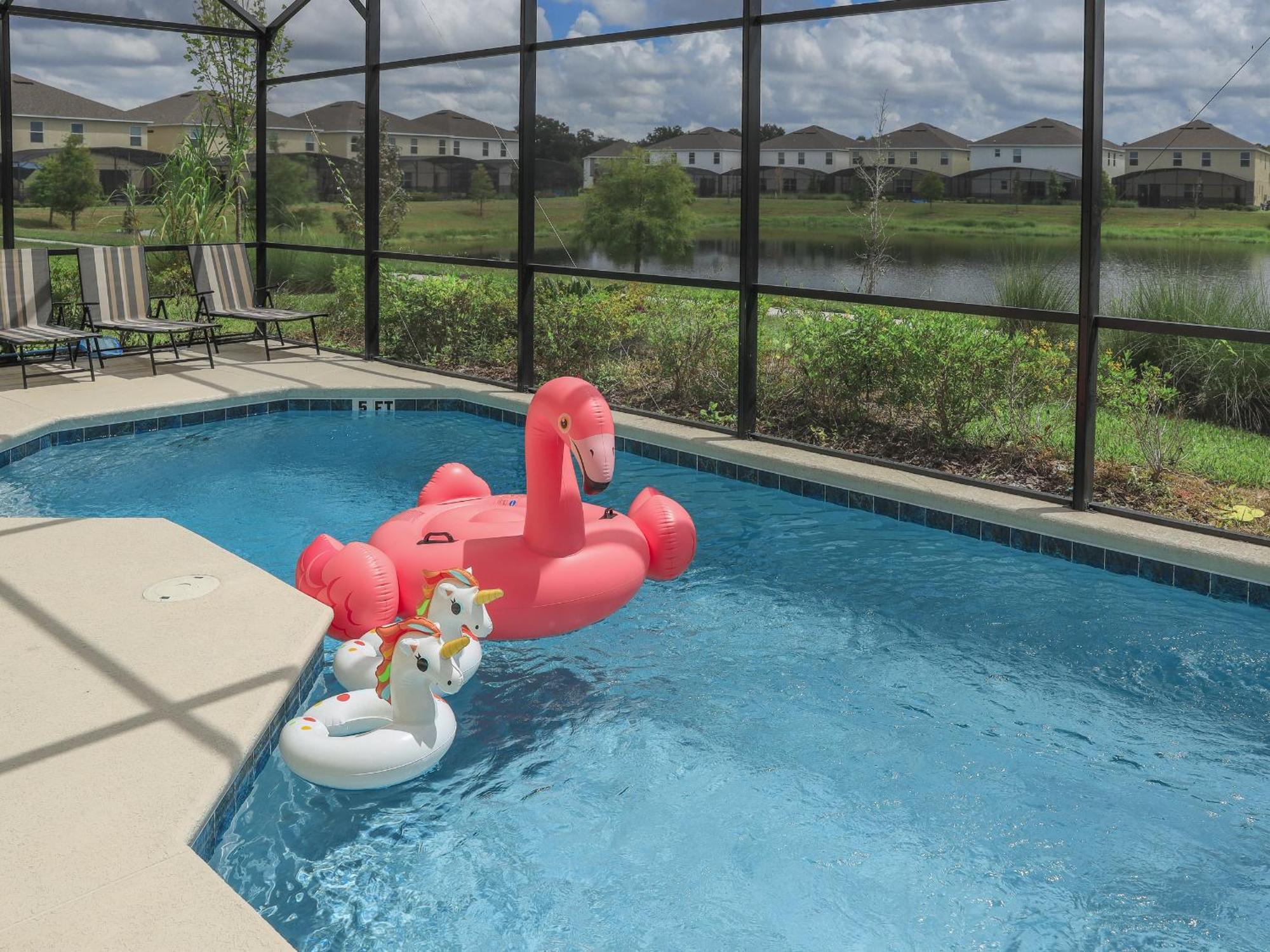 Waterfront Brand New Modern Luxury 8 Bedroom Pool House! Sleeps 16 Кіссіммі Екстер'єр фото